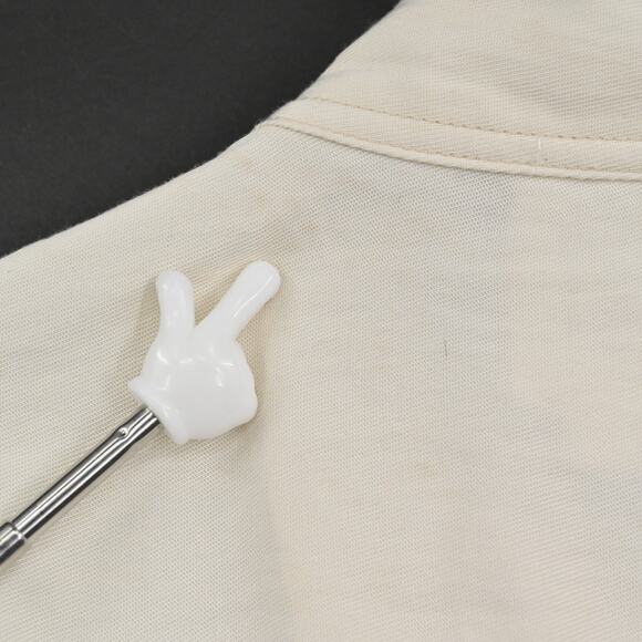 ANTHROPOLOGIE Sleeveless Jacket Womens Size M Ivory Utility Button Safari Vest‎ - Picture 12 of 12